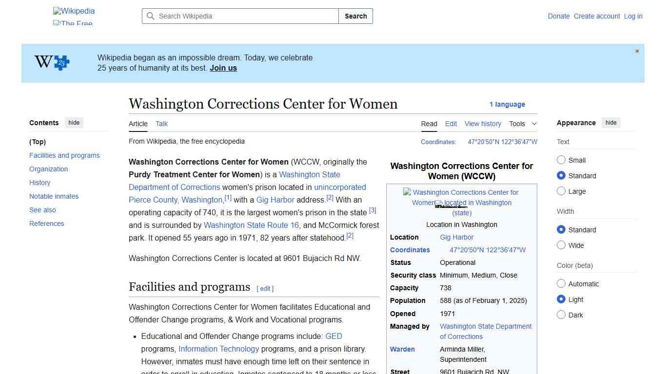 Washington Corrections Center for Women - Wikipedia